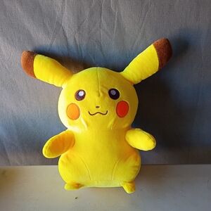 Yellow Pikachu-Style Plush Toy Soft Stuffed Animal for Kids